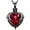 Black-Red, variant on Angel Wing & Heart Cremation Jewelry for Ashes Pendant - Crystal Heart Urn Necklace with Mini Keepsake Urn Memorial Ash Jewelry