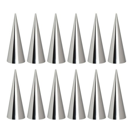 

Xing 18pcs Stainless Steel Pastry Cream Horn Molds Croissant Tube Cone Pastry Roll Horn Mould Baking Tool for Home (Silver)