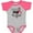 Heather and Hot Pink, variant on Sickle Cell Awareness Fighting Back Boys or Girls Baby Bodysuit