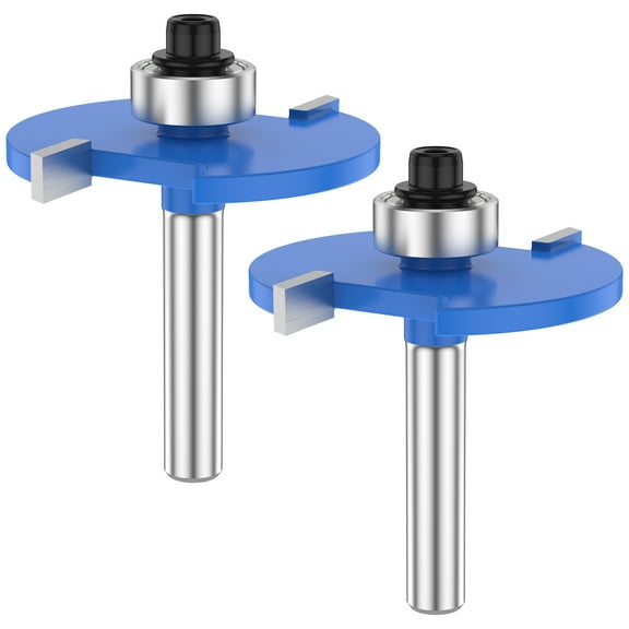 Ikoopy Biscuit Jointer Router Bit with 1/4" Shank Wear Resistant Biscuit Joint Slot Cutter Router Bit for Plywood Slotting Grooving Rebating
