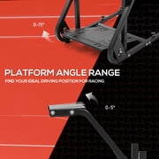 Supllueer Stable Racing Simulator Cockpit Adjustable With Gaming Red Seat Fits Logitech G920 G923 Thrustmaster Fanatec.Excluding electronic devices