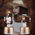 thumbnail image 6 of Smart Tracking Holder Live Stream Auto Face Object Tracking Selfie Stick 360 Rotation Following Vlog Shooting Smartphone Camera Mount Cell Phone Holder for iPhone Android Phones (Gold), 6 of 7