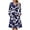 Navy Floral, variant on Fantaslook Long Sleeve Dresses for Women V Neck Casual Fall Dress Button Floral Midi Dresses with Pockets
