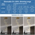 thumbnail image 6 of ZHLWIN 5-Light Pendant Lighting for Kitchen Island LED Dimmable Modern Gold Pendant Lights for Bedroom Hallway Entryway Kitchen Island Light Fixtures, 6 of 6