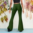 thumbnail image 6 of Awxnjux Wide Leg Pants Woman Womens Length Full Casual Pants Flare Leg High Waist Trousers (Green,L), 6 of 6