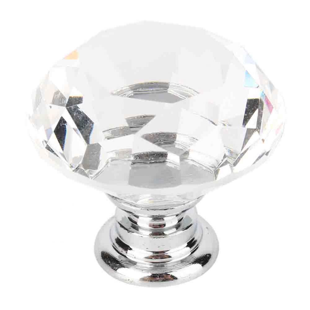 Tbest 10Pcs Crystal Glass Knobs Drawer Dresser Knobs Cupboard