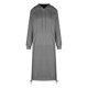 thumbnail image 4 of Vestido largo informal holgado con capucha y bolsillos para mujer - Vestido sudadera de felpa, capucha con cordón, abertura lateral, adecuado para otoño/invierno, tallas S-XXXXXL, 4 of 5