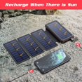 thumbnail image 4 of Jinsinto Solar Charger 26000mAh External Battery Pack with 4 Foldable Waterproof Solar Panels Power Bank with Fast USB C Input and 4LED Portable Charger for Phone Tablets Outdoor Campin, 4 of 5