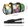 thumbnail image 4 of Gaeub Colorful Easter Eggs Lightweight Travel Cylinder Bag Gym Tote Bag Sports Training Duffle Bag with Pockets and Straps, 4 of 8