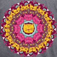 thumbnail image 3 of CafePress - Mandala Cats T Shirt - Mens Tri-blend T-Shirt, 3 of 4