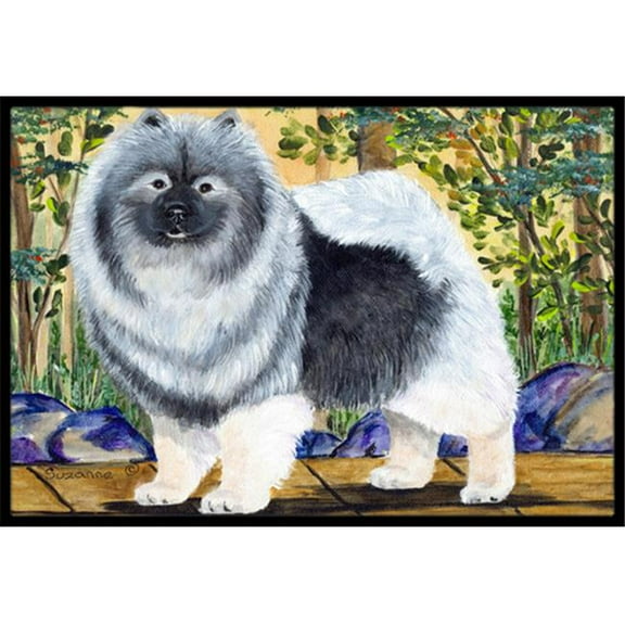 Carolines Treasures  24 x 36 in. Keeshond Indoor Or Outdoor Doormat