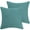 Green, variant on Unique Bargains 2-Pack Solid Waterproof Decorative Throw Pillow Covers Green 20" x 20"