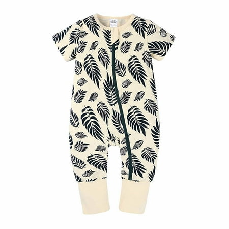 

Summer Savings Clearance 2024! Loopsun Baby Romper Baby Bodysuit Crew Neck Short Sleeve Printing Zipper Newborn Baby Jumpsuit Beige