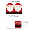 thumbnail image 6 of Big Dot of Happiness Jolly Santa Claus - Christmas Giant Greeting Card - Big Shaped Jumborific Card, 6 of 7