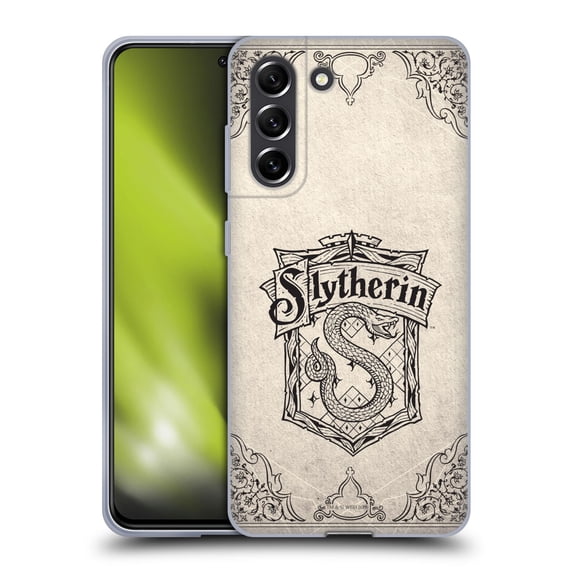 Head Case Designs Officially Licensed Harry Potter Sorcerer's Stone I Slytherin Parchment Soft Gel Case Compatible with Samsung Galaxy S21 FE 5G