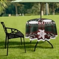 thumbnail image 7 of Coolnut 60" Plaid Outdoor Tablecloth with Umbrella Hole and Zipper, Waterproof Round Tablecloth for Party,Patio,Picnic,Holiday Dinner,Summer, 7 of 7