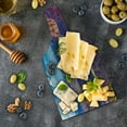 thumbnail image 5 of Canyon Cutting Board, Aerial View of Epic Grand Canyon Activity of River Stream over Rock Plateau Print, Decorative Tempered Glass Cutting and Serving Board, Wine Bottle Shape, Blue Tan, by Ambesonne, 5 of 5