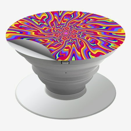 Skin Decal For Popsockets (4-Pack Decals Only) Cover / Optical Illusion Colorful (Best Optical Illusion Images)