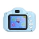 thumbnail image 5 of Cámara para niños, pantalla IPS de 2,0 pulgadas, agarre cómodo azul, cuerpo redondeado, carga USB, 400mAh, juguetes para cámara para niños, 5 of 12
