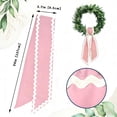 thumbnail image 3 of Easter Wreath Sash for Front Door - 54in Heavy Canvas Ribbon with Cute Trim, 3 of 8