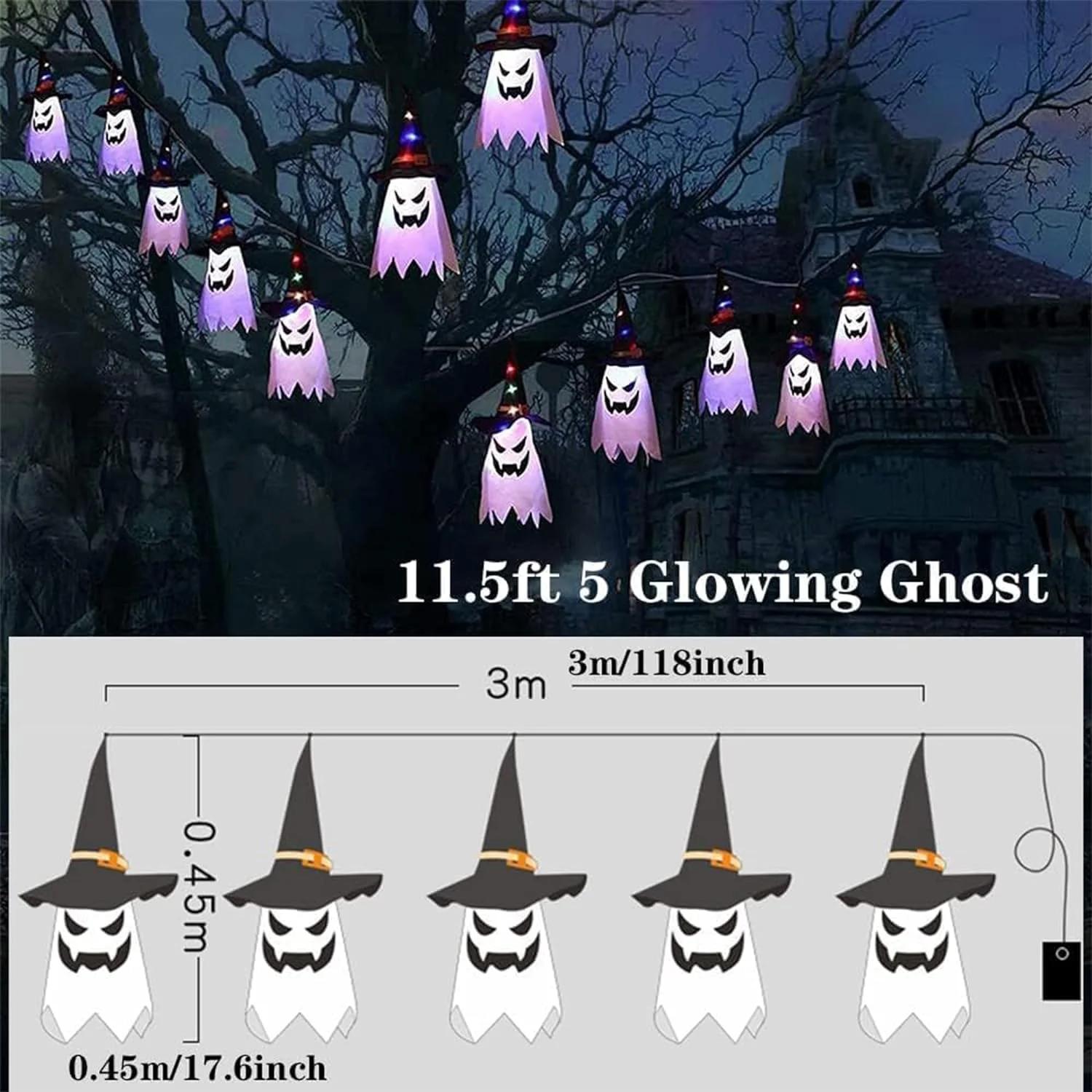 Bcamelys Glowing Witch Hat Halloween String Lights photo 6