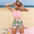 thumbnail image 2 of Piomll Swim Suits for Girls 2 Piece Adjustable Straps Padded Tankini Kids Swimwear, 2 of 5