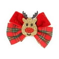 thumbnail image 5 of D-GROEE 6PCS Christmas Side Clip Colorful Anti-slip Plaid Print Durable Red Berry Fix Hair Lightweight Bow-knot Girl Hair Clip Gift, 5 of 8
