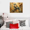 thumbnail image 5 of COMIO Birds Decor Wall Art Sparrow Branch Painting Animal Wall Decor Bird Living Room Wall Art Rustic Bird Canvas Painting Framed Artwork for Bathroom Bedroom Living Room Bedroom, 5 of 6