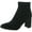 Black Multi Fabric, variant on MARC FISHER Womens Beige Cushioned Stretch Dyvine Almond Toe Block Heel Zip-Up Heeled Boots 9.5 M