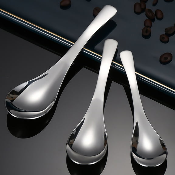 Heavy Weight Stainless Soup Spoon Thick High Grade Tableware