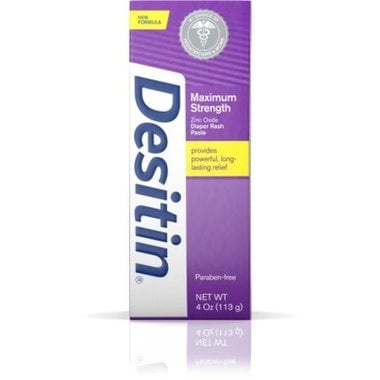 Desitin Érythème Fessier Force Maximale Pâte Originale par Johnson et Johnson pour les Enfants - 4 oz de Pâte