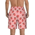 thumbnail image 3 of Kdxio Strawberries Pattern Mens Casual Shorts - Drawstring Summer Beach Sports Shorts for Men, 3 of 9