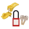 thumbnail image 4 of Breaker Padlock, Pin Fixing Safe Operation Circuit Breaker Lock Kit Reinforced Nylon Standard Size For Power Security System, 4 of 8