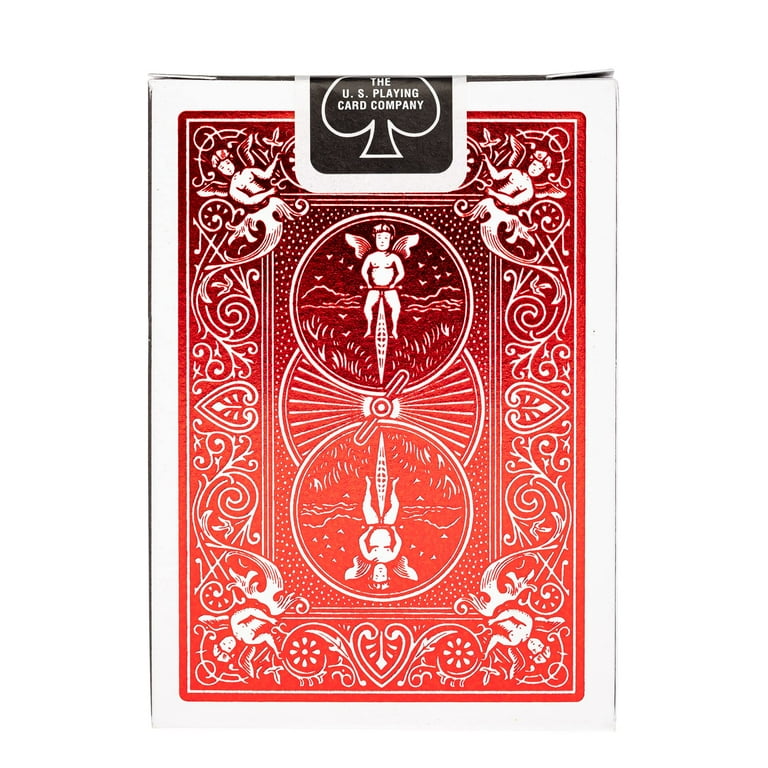 Bicycle MetalLuxe Foil Back Crimson Playing Cards (Pack of 24