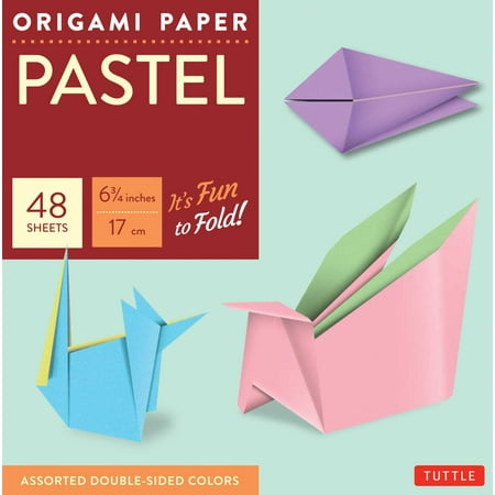 Origami Paper Pastel Colors 6 34 48 Sheets Tuttle