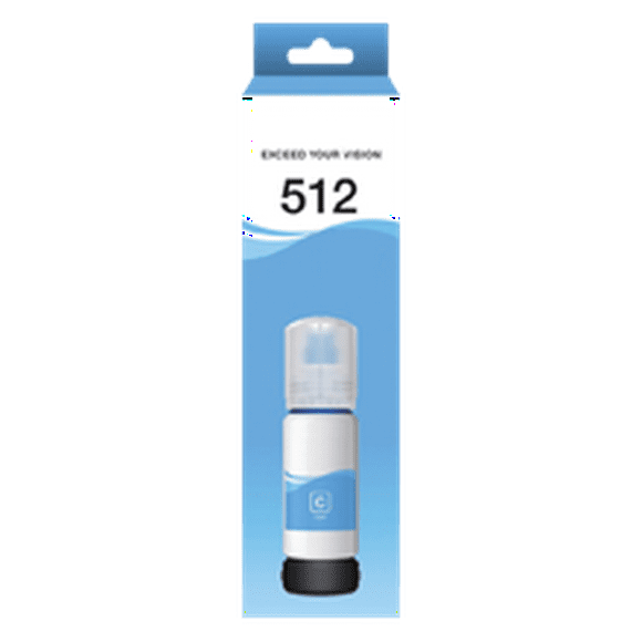 Zoomtoner Compatible Epson T512220-S INK Bottle Dye Cyan for Expression Premium ET-7700