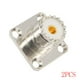 thumbnail image 1 of UHF hembra SO239 Jack 4 agujeros Panel montaje en chasis brida soldadura taza conector de repuesto 2/4 Piezas Methold TX1019-01, 1 of 2