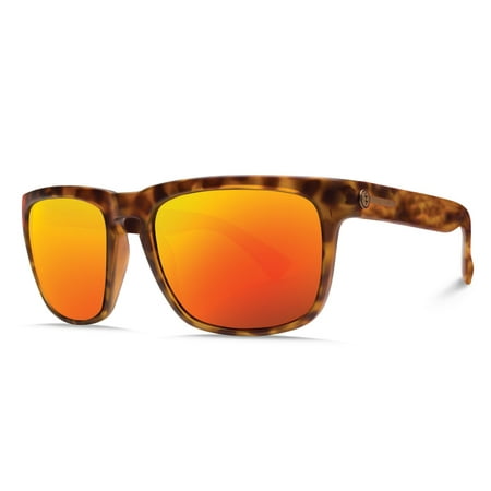 ELECTRIC KNOXVILLE XL SUNGLASSES Matte Tortoise-OHM Grey Fire Chrome EE11213958