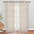 thumbnail image 5 of Superior Cormac Sheer Curtain Set, 8 Grommets, 52" x 96", Ivory, 5 of 5