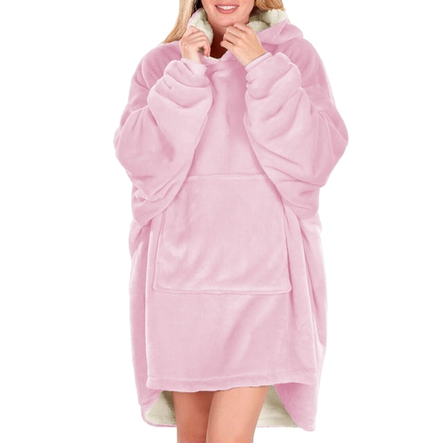 Sudadera Tipo Hoodie Cobija Unisex Hoodie Shendy Vendy Con Capucha Afelpada Suave Rosa