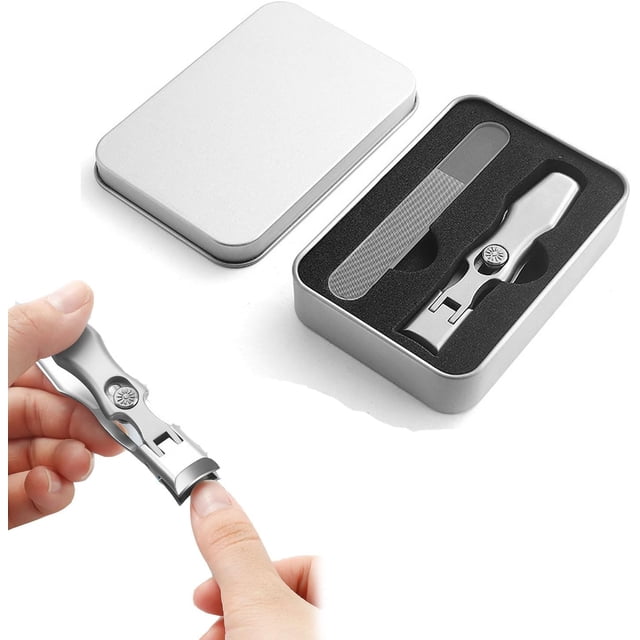 Telescopet Cortauñas de acero inoxidable ultra afilado, cortaúñas de acero inoxidable ultra afilado, cortaúñas alemanes para hombres, cortaúñas para adultos, cortaúñas para personas mayores