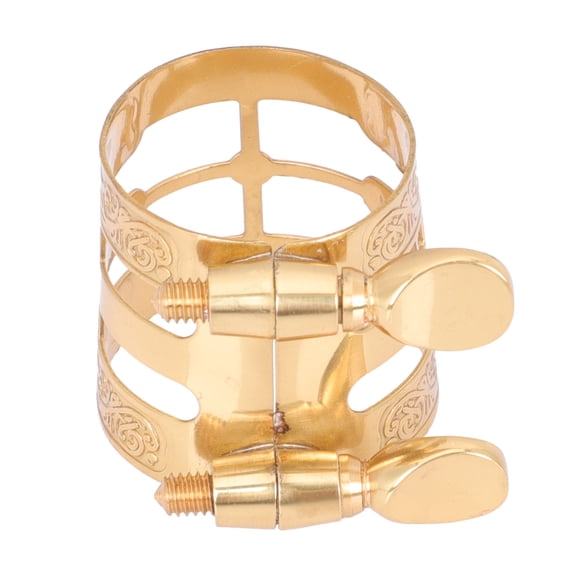 Worgeous  Metal Sax Clip Acoustic Alto Saxophone Flute Instrument Golden