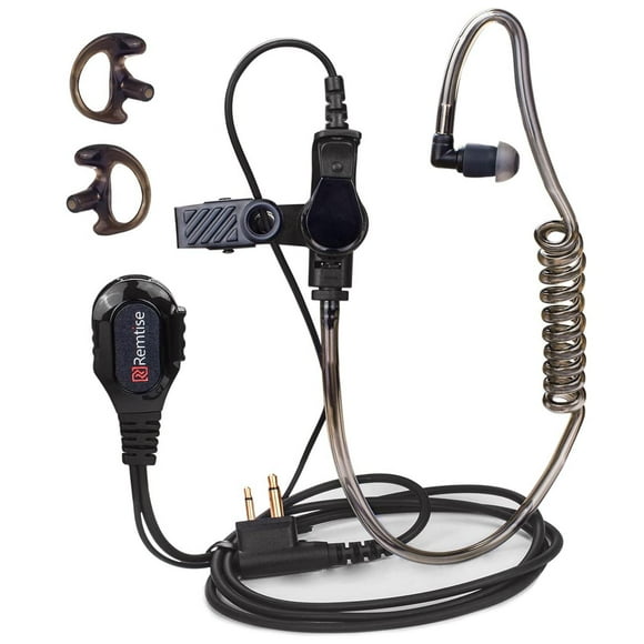 Auriculares de Tubo Acústico Motorola Negro Compatibles con Walkie Talkies de 2 Vías Series BPR40/CP