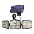 thumbnail image 1 of 122 LED Solar Light With Remote Flood Light 3 Head Solar Spotlight Wall Lamp Outdoor Waterproof Super Bright Motion Sensor Light ,Wide Application, 1 of 7