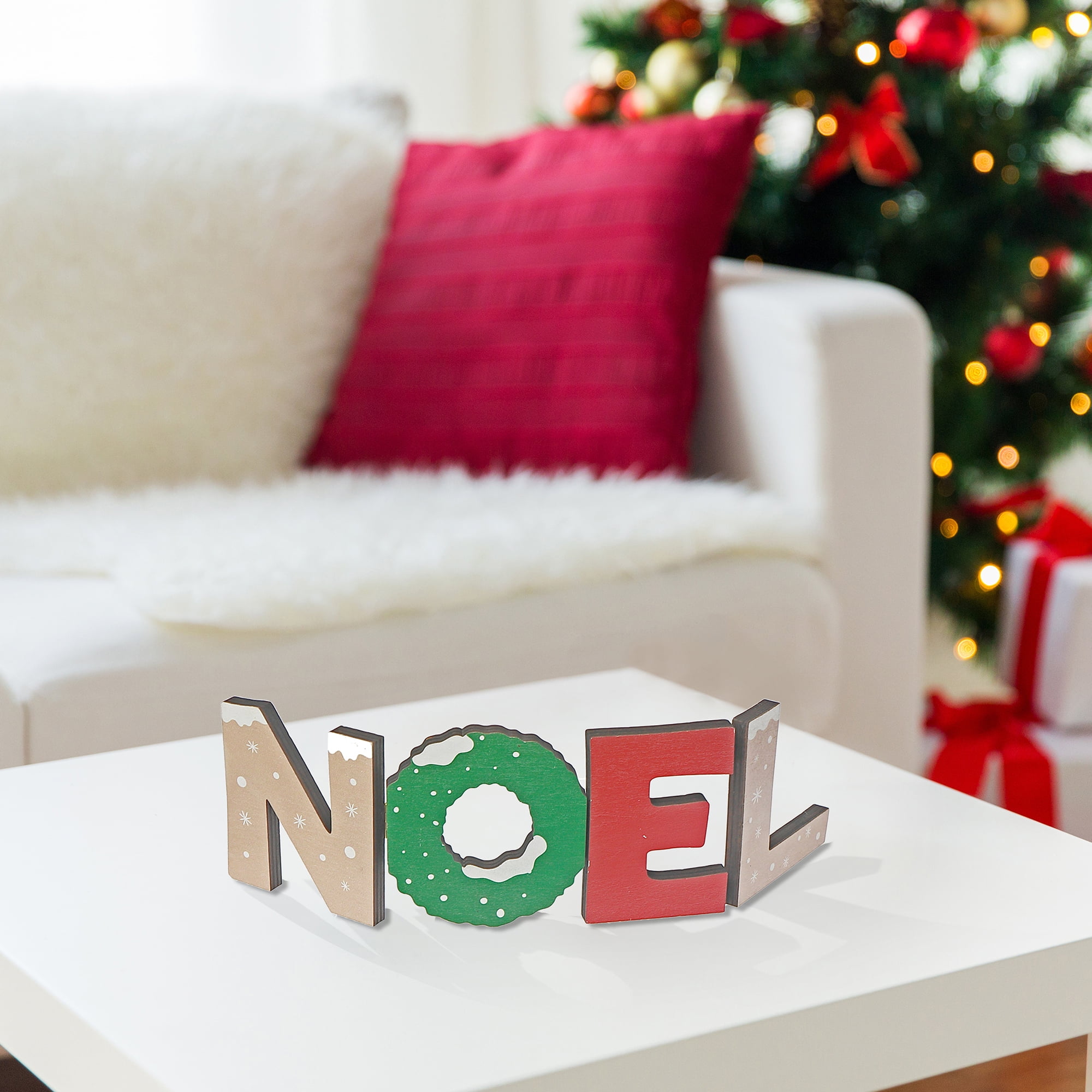 Wooden Noel Stand (Asstd) - Set of 2