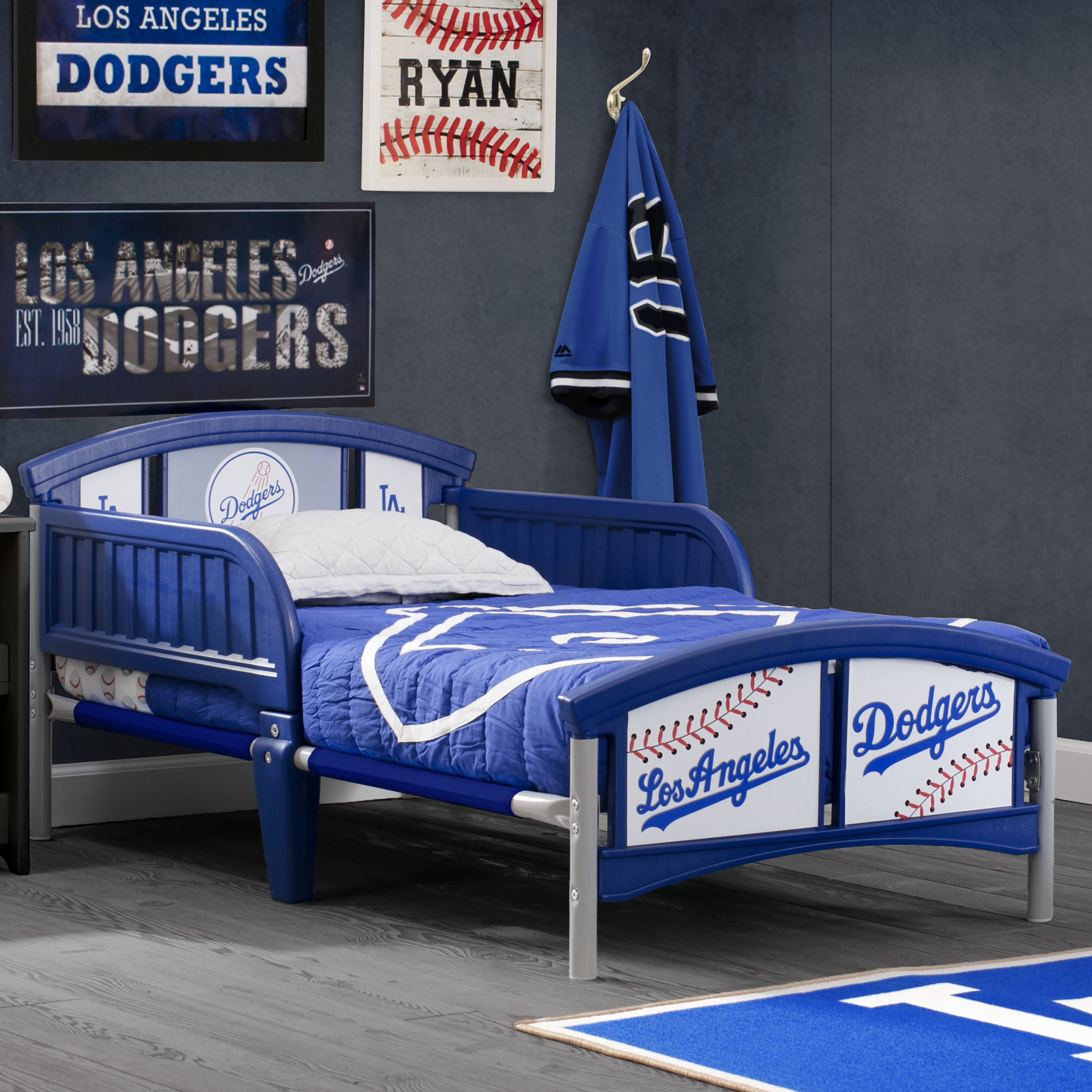 Los Angeles Dodgers Plastic Toddler Bed, Dodgers Twin Bed Sheets