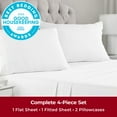 Mellanni Iconic Collection Queen Sheet Set Brushed Microfiber, Extra