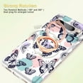 thumbnail image 4 of CASEFIV for Google Pixel 8 Pro 5G Case,Heavy Duty with Rotation Ring Magnetic Car Mount Full Body Shockproof Rugged Protection Slim Cover for Google Pixel 8 Pro 5G 2023 6.7 inch,Butterfly, 4 of 8