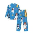 thumbnail image 2 of Kll Cute Dogs Sleepwear Mens Flannel Pajamas,Long Cotton Pj Set, 2 of 9