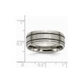 thumbnail image 6 of Titanium Enameled Flat 8mm Satin & Polished Band Size: 9; for Adults and Teens; for Women and Men, 6 of 6